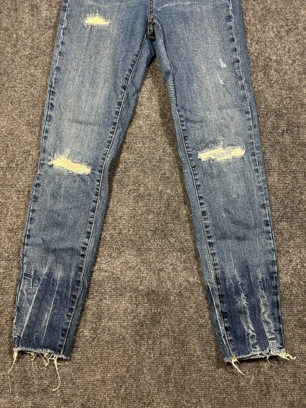Blank NYC Jeans Womens 26 The Bond Mid Rise Skinny Distressed Cotton Stretch